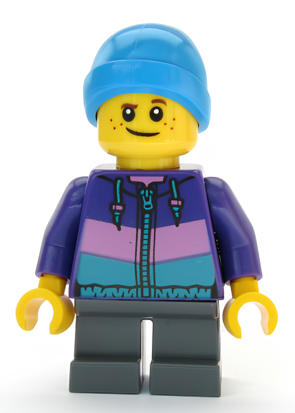 Минифигурка Lego  Boy - Dark Purple Jacket cty1081 U